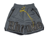 Rhude Gray Mesh Shorts