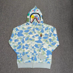 BAPE Aqua Shark Camo Zip Hoodie