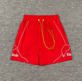 RHUDE Red Speed Letter Utility Shorts