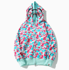BAPE Miami Shark Double-Hood Zip Hoodie