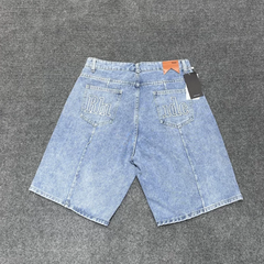 RHUDE Vintage Wash Logo Denim Shorts
