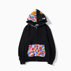 BAPE Shark Head ABC Camo Zip Hoodie