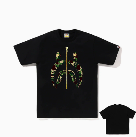 BAPE ABC Camo Shark Zipper T-Shirt