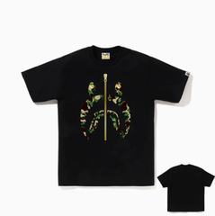 BAPE ABC Camo Shark Zipper T-Shirt