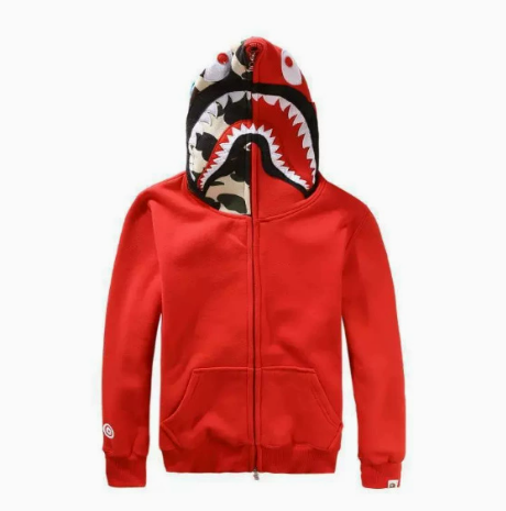 BAPE Shark Camo Zip Hoodie