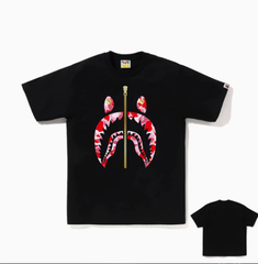 BAPE Shark Zipper Graphic T-Shirt