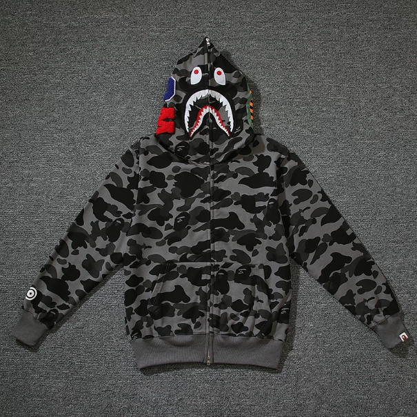 BAPE Shark Camo Full-Zip Hoodie