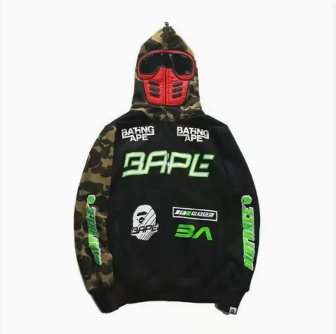BAPE DIRTRACE Shark Zip Hoodie