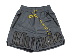 Rhude Gray Mesh Shorts