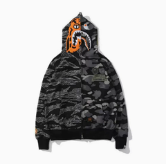 BAPE x UNDEFEATED Tiger Shark Camo Hoodie