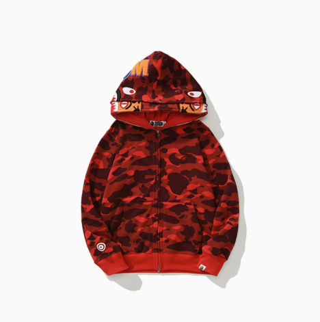 BAPE Ruby Shark Camo Zip Hoodie