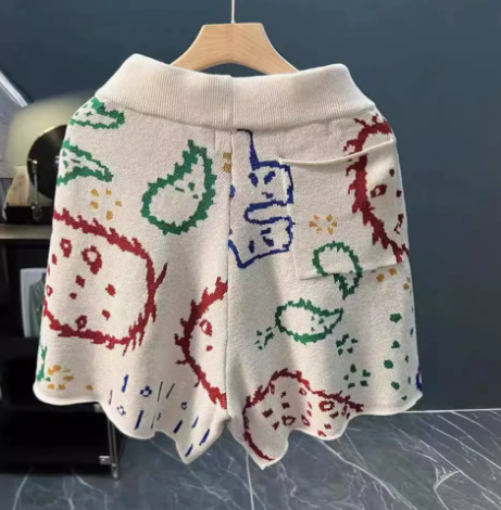 RHUDE Morant Paisley Intarsia Knit Shorts