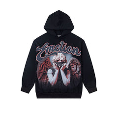 EMOTION Fallen Angel Graphic Pullover Hoodie