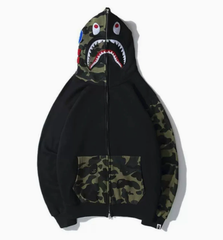 BAPE Camo Shark Zip Hoodie