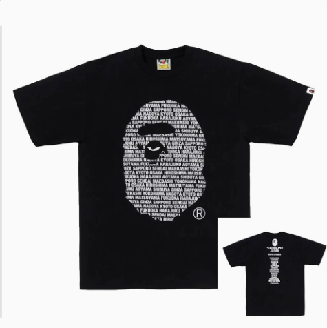 BAPE Text Ape Head T-Shirt