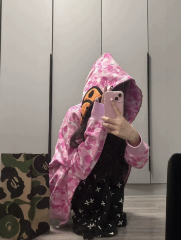 BAPE Baby Milo Camo Character Zip Hoodie