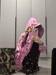 BAPE Baby Milo Camo Character Zip Hoodie