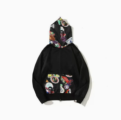 BAPE x READYMADE Tiger Head Camo Zip Hoodie