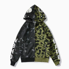 BAPE x NEIGHBORHOOD Bros. Shark Camo Hoodie