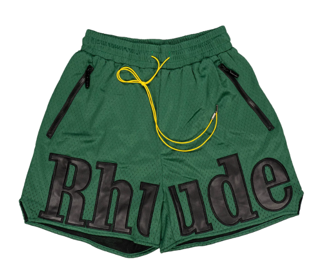 Rhude Forest Green Mesh Shorts