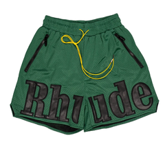 Rhude Forest Green Mesh Shorts