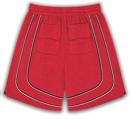 RHUDE Red Retro Court Mesh Shorts