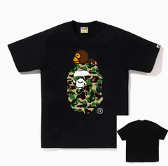BAPE Green Camo Big Ape Head with Milo T-Shirt