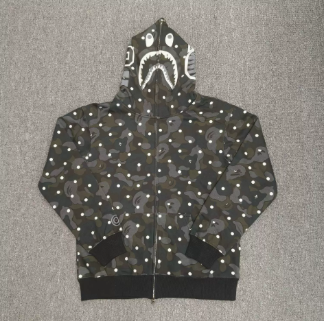 BAPE Forest Polka Dot Shark Hoodie