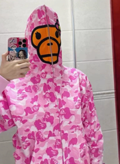 BAPE Baby Milo Camo Character Zip Hoodie