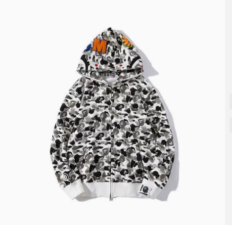 BAPE Anniversary Ink Camo Shark Hoodie