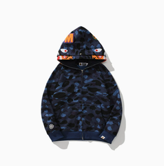 BAPE Sapphire Shark Camo Hoodie