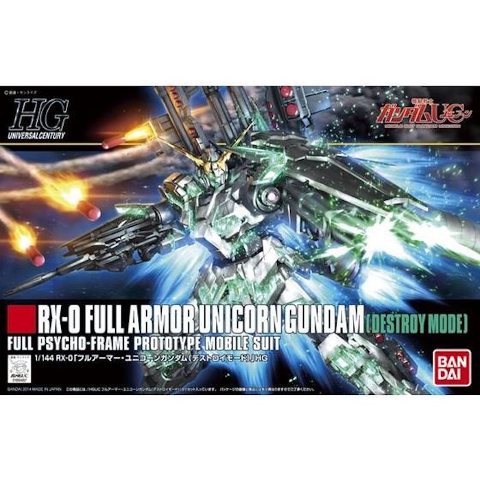HGUC 178 Full Armor Unicorn Gundam (Destroy Mode) 1/144