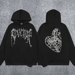 REVENGE Heart Graphic Fleece Hoodie