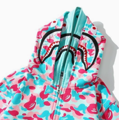 BAPE Miami Shark Double-Hood Zip Hoodie