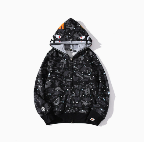 BAPE Obsidian Space Camo Zip Hoodie