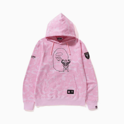 BAPE x Inter Miami Pink Camo Pullover Hoodie