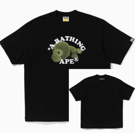 BAPE BABY MILO Letter Print T-Shirt