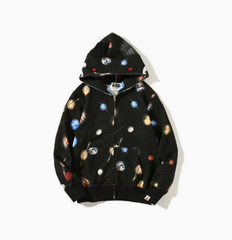 BAPE Galaxy Shark Planet Zip Hoodie