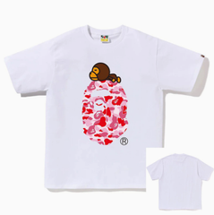 BAPE Pink Camo Big Ape Head T-Shirt