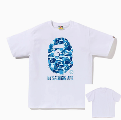 BAPE Blue ABC Camo Big Ape Head T-Shirt