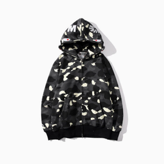 BAPE Onyx Shark Camo Zip Hoodie