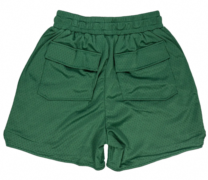 Rhude Forest Green Mesh Shorts
