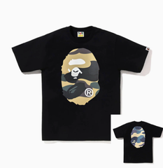 BAPE Classic Yellow-Green 1ST Camo Big Ape Head T-Shirt