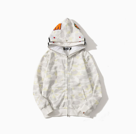 BAPE Arctic Shark Camo Hoodie